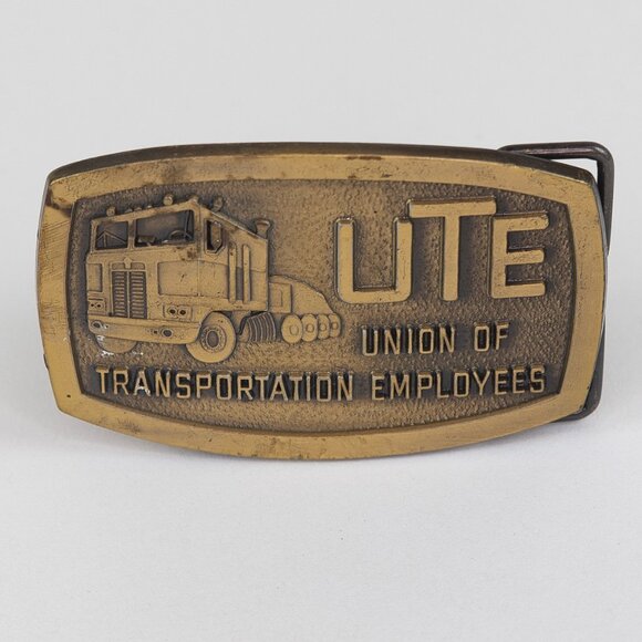 VTG - UTE Union Of Transportation Employees Belt Buckle - Picture 1 of 8